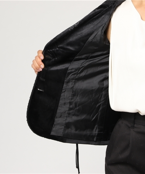 ウィアード　ブルゾン　ブラック　刺繍　ベロア　XL axes femme（アクシーズファム）の「刺繍入りクラシックベロア