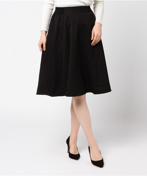 earth music&ecology（アースミュージックアンドエコロジー）の「スキスカミディスカート（スカート・レディース・ブラック/ネイビー/ピンク/キャメル/グレイッシュベージュ・FREE）」の16枚目の写真