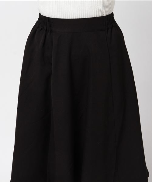 earth music&ecology（アースミュージックアンドエコロジー）の「スキスカミディスカート（スカート・レディース・ブラック/ネイビー/ピンク/キャメル/グレイッシュベージュ・FREE）」の7枚目の写真