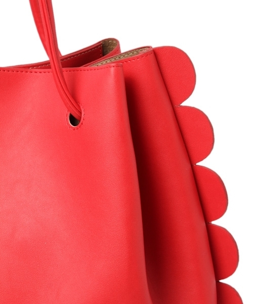 PAGEBOY（ページボーイ）の「スカラップトートバッグ（トートバッグ・レディース・ブラック/レッド/オフホワイト・FREE）」の11枚目の写真