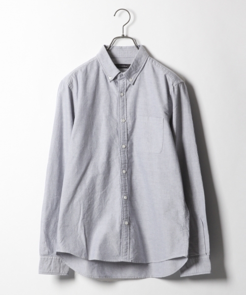 RAGEBLUE(レイジブルー)の「ナチュラルストレッチオックスフォードシャツ/781108(シャツ/ブラウス・メンズ・グリーン/ホワイト/パープル/グレー系その他/ネイビー・LARGE/SMALL/MEDIUM/X-LARGE)」の3枚目の写真