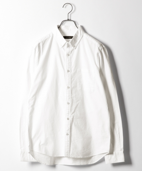 RAGEBLUE(レイジブルー)の「ナチュラルストレッチオックスフォードシャツ/781108(シャツ/ブラウス・メンズ・グリーン/ホワイト/パープル/グレー系その他/ネイビー・LARGE/SMALL/MEDIUM/X-LARGE)」の2枚目の写真