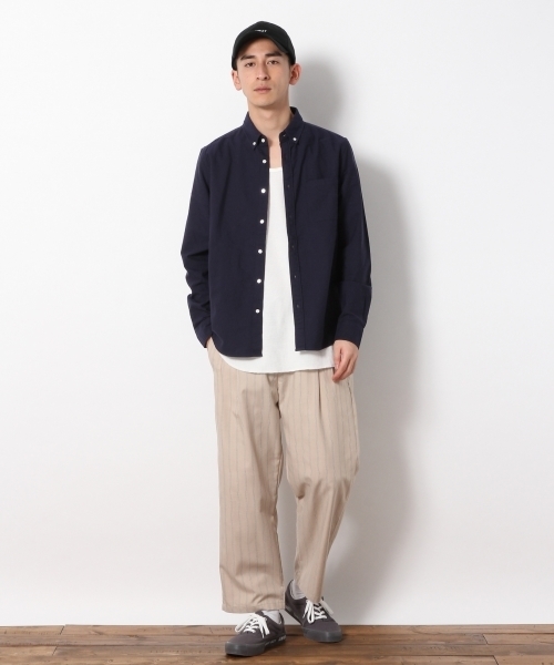 RAGEBLUE(レイジブルー)の「ナチュラルストレッチオックスフォードシャツ/781108(シャツ/ブラウス・メンズ・グリーン/ホワイト/パープル/グレー系その他/ネイビー・LARGE/SMALL/MEDIUM/X-LARGE)」の8枚目の写真