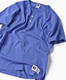 Russell Athletic | RUSSELL ATHLETIC×SHIPS: 別注 ユーズド加工 ヘンリーネック Tシャツ□(Tシャツ/カットソー)