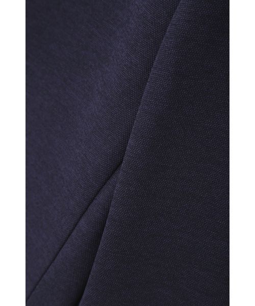 22 OCTOBRE（ヴァンドゥ－オクトーブル）の「◆麻調ジャージージャケット（ノーカラージャケット・レディース・ホワイト/ネイビー/グレー・40/38）」の15枚目の写真