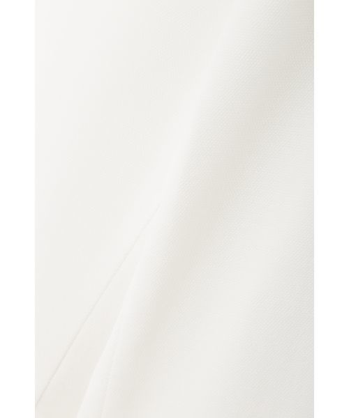 22 OCTOBRE（ヴァンドゥ－オクトーブル）の「◆麻調ジャージージャケット（ノーカラージャケット・レディース・ホワイト/ネイビー/グレー・40/38）」の8枚目の写真