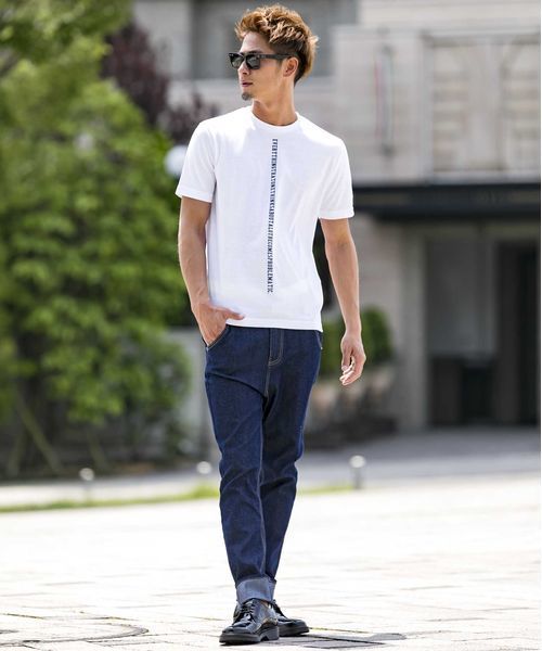 A.S.M（エーエスエム）の「メッセージプリントクルーネックTシャツ（Tシャツ/カットソー・メンズ・ホワイト/ブラック/グレー・48/50/52）」の20枚目の写真