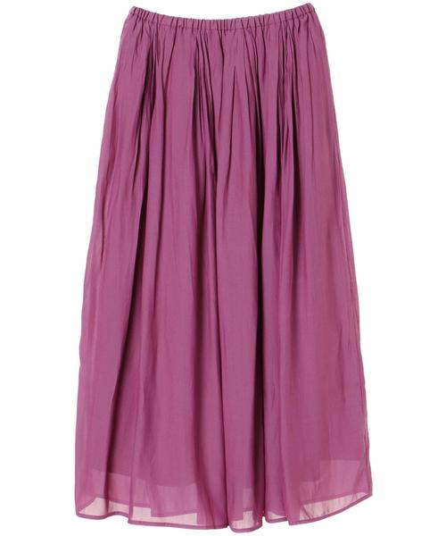 AMERICAN HOLIC（アメリカンホリック）の「・シフォンギャザーカラースカート◯◆（スカート・レディース・パープル/ネイビー/サックスブルー/モカ/その他9/イエロー/グリーン/その他14・FREE）」の14枚目の写真