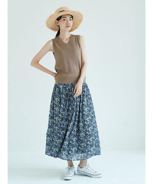 AMERICAN HOLIC（アメリカンホリック）の「・シフォンギャザーカラースカート◯◆（スカート・レディース・パープル/ネイビー/サックスブルー/モカ/その他9/イエロー/グリーン/その他14・FREE）」の19枚目の写真