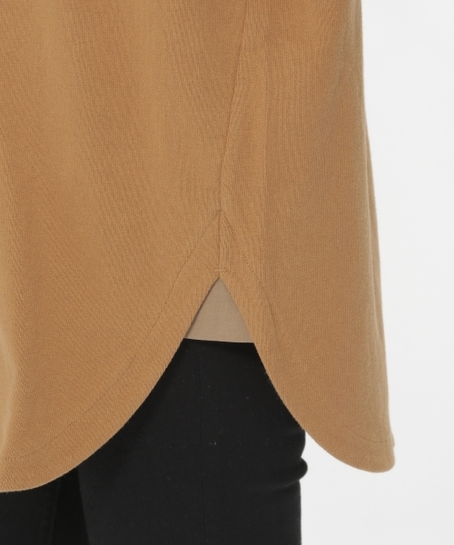 LAKOLE(ラコレ)の「BIG-Tシャツチュニック / LAKOLE(Tシャツ/カットソー・レディース・ブラック/オフホワイト/キャメル・SMALL/MEDIUM)」の12枚目の写真