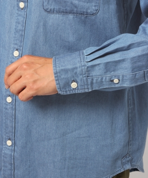 GLOBAL WORK（グローバルワーク）の「デニムシャツ長袖/797744（シャツ/ブラウス・メンズ・ブルー系その他6/ブルー系その他4/ネイビー・SMALL/LARGE/MEDIUM/X-LARGE）」の11枚目の写真