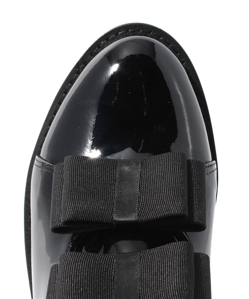 bpr BEAMS Women's（ビーピーアール　ビームス）の「△F-TROUPE / エナメル bowブーツ（ブーツ・レディース・ブラック・36/37/38/39）」の5枚目の写真