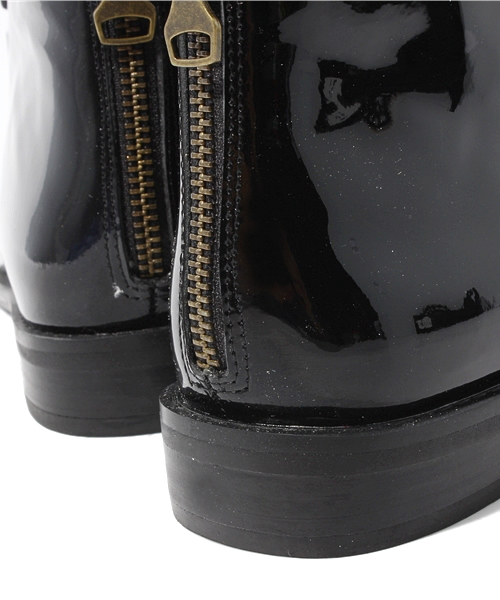 bpr BEAMS Women's（ビーピーアール　ビームス）の「△F-TROUPE / エナメル bowブーツ（ブーツ・レディース・ブラック・36/37/38/39）」の9枚目の写真