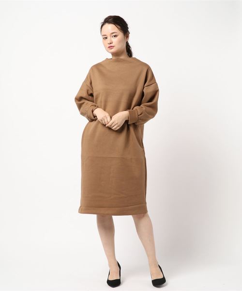 AMERICAN HOLIC(アメリカンホリック)の「・ボトル裏毛裏起毛ワンピース(ワンピース・レディース・ブラック/キャメル/ダークグリーン/チャコールグレー/モカ・M/L)」の16枚目の写真