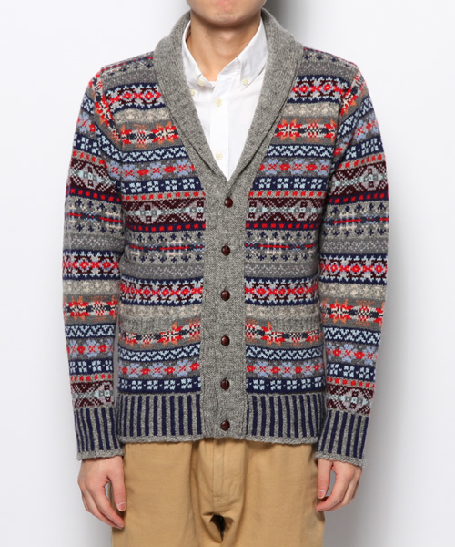 JAMIESON'S ショールカラーカーディガン jamiesons(ジャミーソンズ) ネップ ショールカラーカーディガン