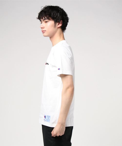Champion(チャンピオン)の「Champion/チャンピオン カラーロゴ刺繍 Tシャツ(Tシャツ/カットソー・メンズ・ホワイト/ネイビー/ブラック/グレー・L/XL/M)」の13枚目の写真