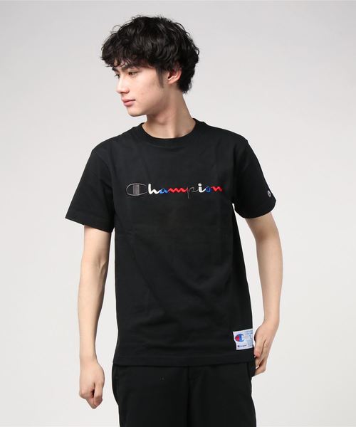 Champion(チャンピオン)の「Champion/チャンピオン カラーロゴ刺繍 Tシャツ(Tシャツ/カットソー・メンズ・ホワイト/ネイビー/ブラック/グレー・L/XL/M)」の15枚目の写真
