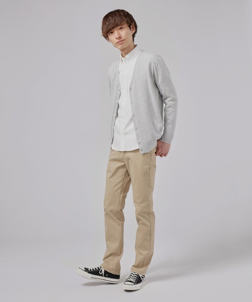 ZOZO（ゾゾ）の「ホールガーメントコットンVネックニットカーディガン（パターンオーダー）／ネイビー[MEN]（カーディガン/ボレロ・メンズ・ネイビー・マルチサイズ）」の4枚目の写真