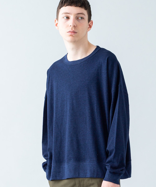 Magine(マージン)の「【magine】MARBLE VINTAGE PILE BIG P/O L/S(Tシャツ/カットソー・メンズ・ブラック/グレー/ホワイト/ネイビー・46/44/48)」の4枚目の写真