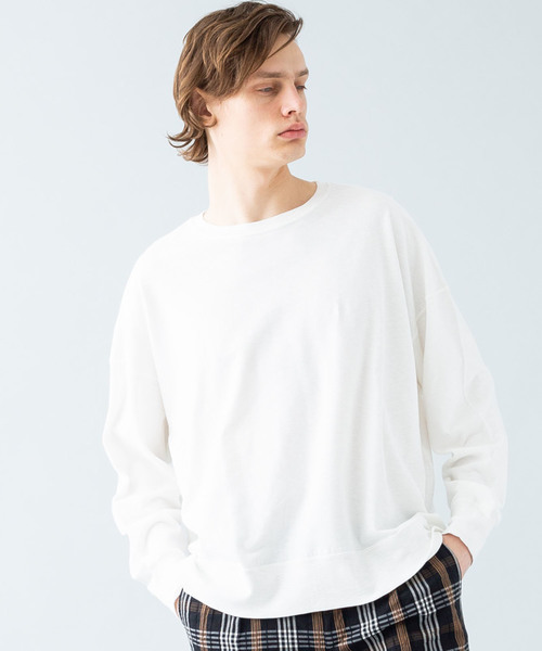 Magine(マージン)の「【magine】MARBLE VINTAGE PILE BIG P/O L/S(Tシャツ/カットソー・メンズ・ブラック/グレー/ホワイト/ネイビー・46/44/48)」の2枚目の写真