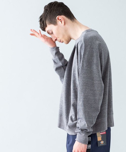 Magine(マージン)の「【magine】MARBLE VINTAGE PILE BIG P/O L/S(Tシャツ/カットソー・メンズ・ブラック/グレー/ホワイト/ネイビー・46/44/48)」の16枚目の写真