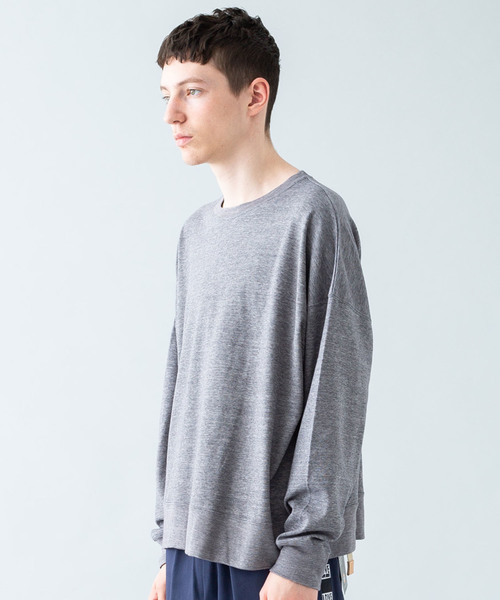 Magine(マージン)の「【magine】MARBLE VINTAGE PILE BIG P/O L/S(Tシャツ/カットソー・メンズ・ブラック/グレー/ホワイト/ネイビー・46/44/48)」の14枚目の写真