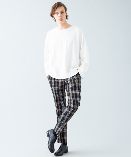 Magine(マージン)の「【magine】MARBLE VINTAGE PILE BIG P/O L/S(Tシャツ/カットソー・メンズ・ブラック/グレー/ホワイト/ネイビー・46/44/48)」の7枚目の写真