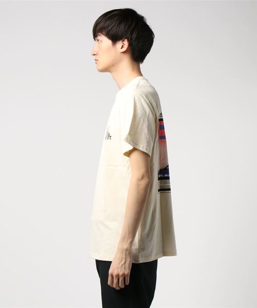 go slow caravan(ゴースローキャラバン)の「USA/Cテンジク BACKプリントムネシシュウ SS TEE RECORD(Tシャツ/カットソー・メンズ・グリーン/ナチュラル・MEDIUM/LARGE/X-LARGE)」の7枚目の写真