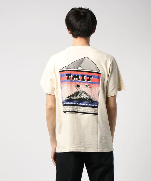 go slow caravan(ゴースローキャラバン)の「USA/Cテンジク BACKプリントムネシシュウ SS TEE RECORD(Tシャツ/カットソー・メンズ・グリーン/ナチュラル・MEDIUM/LARGE/X-LARGE)」の8枚目の写真
