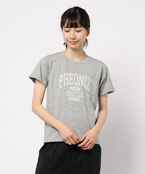 AMERICAN HOLIC(アメリカンホリック)の「PHEONIXロゴカットプルオーバー *(Tシャツ/カットソー・レディース・ホワイト系その他/グレー系その他/グレー系その他2・L/M)」の1枚目の写真