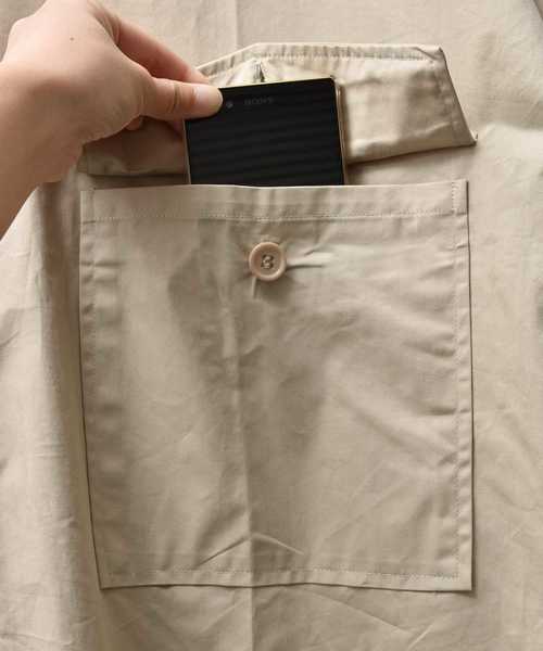 MinoriTY（マイノリティ）の「ポケット付きビッグシャツ ビッグシルエット（シャツ/ブラウス・メンズ・ベージュ/カーキ/ブラック・M/L）」の16枚目の写真