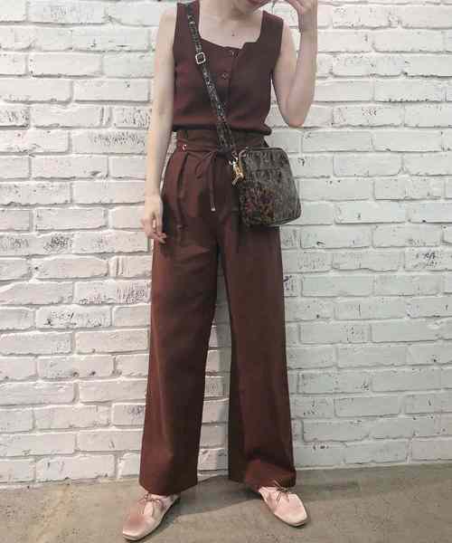 one after another NICE CLAUP（ワンアフターアナザーナイスクラップ）の「スクエアショルダーバッグ（ショルダーバッグ・レディース・ブラック/モカ/ブラウン系その他・FREE）」の8枚目の写真