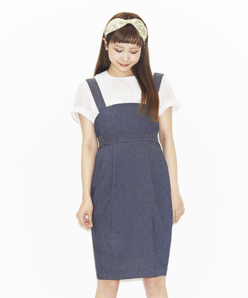 Another Edition（アナザーエディション）の「AE hello JUMPER SK ◆（スカート・レディース・ベージュ/ネイビー・フリー）」の14枚目の写真