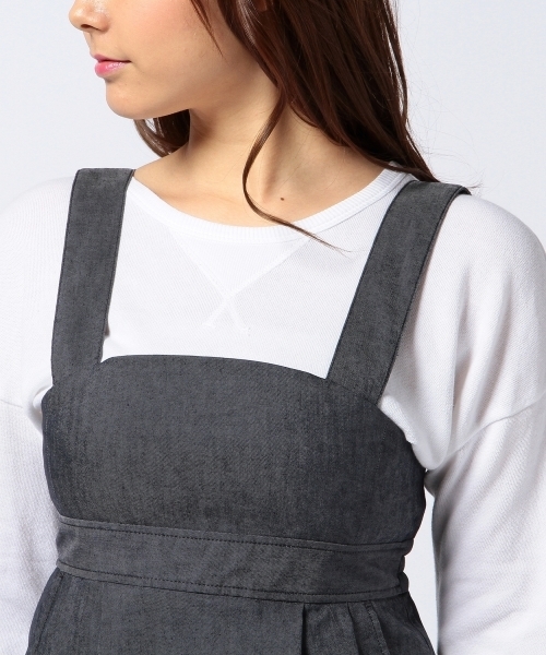 Another Edition（アナザーエディション）の「AE hello JUMPER SK ◆（スカート・レディース・ベージュ/ネイビー・フリー）」の7枚目の写真