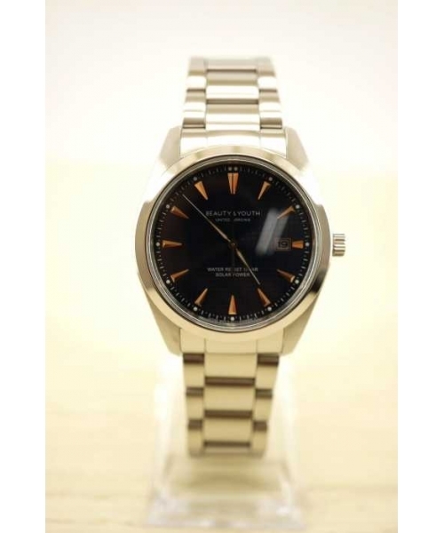 ブランド古着】WATER RESIST 10BAR SOLAR DATE BASIC ソーラー腕時計  