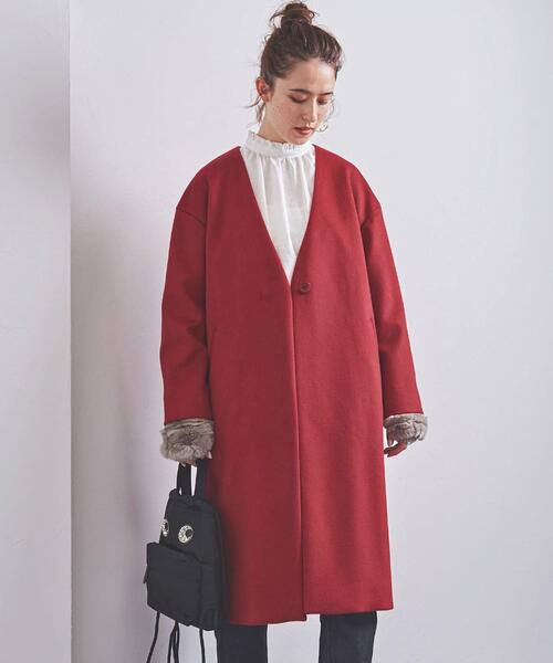 ユナイテッドアローズ　UWSC W/N Vノーカラーコート UWSC W/N Vノーカラーコート†◇ United arrows