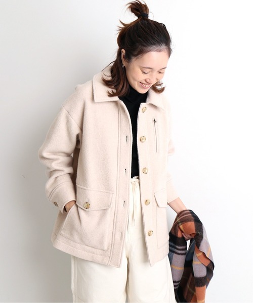 SLOBE IENA　ウールCPOブルゾン SLOBE IENA（スローブイエナ）の「ウールCPOブルゾン