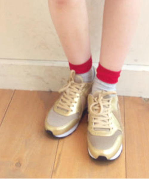 Kastane（カスタネ）の「【Kastane】オリジナルスニーカー（スニーカー・レディース・ライトグレー/シルバー/ゴールド/ネイビー・38/36/37）」の18枚目の写真