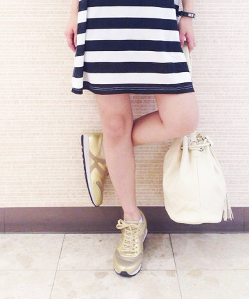 Kastane（カスタネ）の「【Kastane】オリジナルスニーカー（スニーカー・レディース・ライトグレー/シルバー/ゴールド/ネイビー・38/36/37）」の20枚目の写真