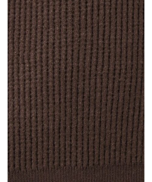 Ungrid(アングリッド)の「スリットネックワッフルニット(ニット/セーター・レディース・ブラック/ブラウン/アイボリー・FREE)」の16枚目の写真