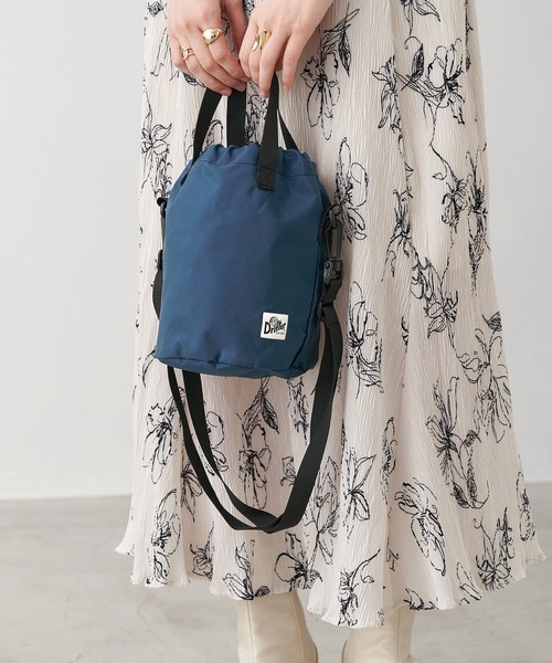 Drifter(ドリフター)の「DRIFTER/ドリフター ドローストリングポーチ/DRAWSTRING POUCH(ショルダーバッグ/巾着バッグ)(ショルダーバッグ)」|ネイビー