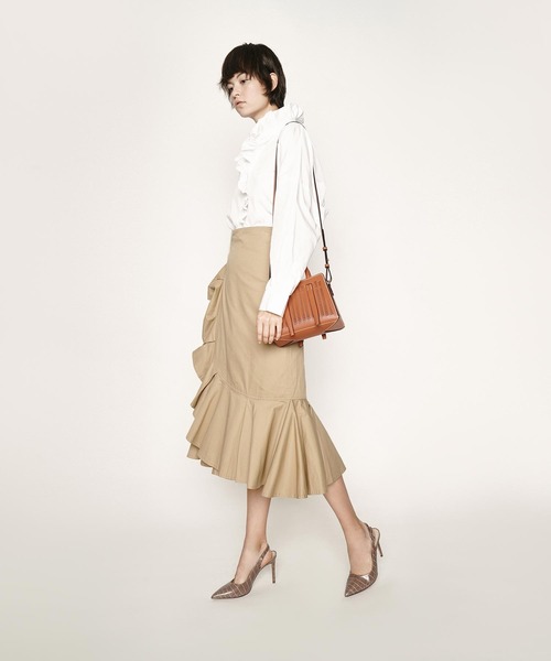 CHARLES & KEITH(チャールズ & キース)の「クロックエフェクト ハンドバッグ / Croc-Effect Handbag(ハンドバッグ・レディース・イエロー/ライトブラウン/ベビーピンク/ブラック・M)」の6枚目の写真
