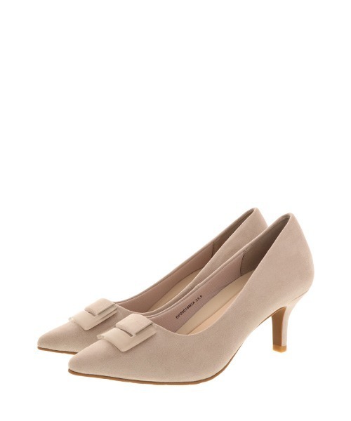 RANDA（ランダ）の「ストレスフリー/スクエアパーツポインテッドトゥパンプス（パンプス・レディース・ブラック/ベージュ/グレー・23/24/25/22/22.5/24.5/23.5/25.5）」の12枚目の写真