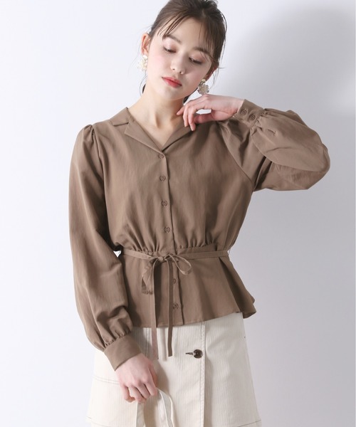 Heather（ヘザー）の「Wキリカエカイキンブラウス　873517（シャツ/ブラウス・レディース・ベージュ/ブラウン/アイボリー・FREE）」の3枚目の写真