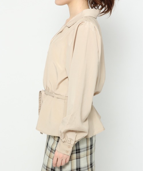 Heather（ヘザー）の「Wキリカエカイキンブラウス　873517（シャツ/ブラウス・レディース・ベージュ/ブラウン/アイボリー・FREE）」の11枚目の写真