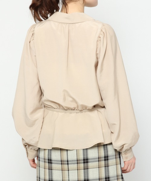 Heather（ヘザー）の「Wキリカエカイキンブラウス　873517（シャツ/ブラウス・レディース・ベージュ/ブラウン/アイボリー・FREE）」の10枚目の写真