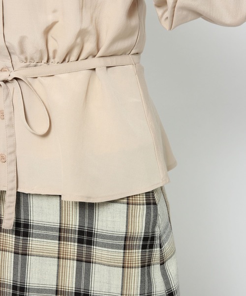 Heather（ヘザー）の「Wキリカエカイキンブラウス　873517（シャツ/ブラウス・レディース・ベージュ/ブラウン/アイボリー・FREE）」の6枚目の写真