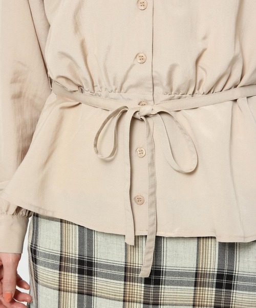 Heather（ヘザー）の「Wキリカエカイキンブラウス　873517（シャツ/ブラウス・レディース・ベージュ/ブラウン/アイボリー・FREE）」の8枚目の写真