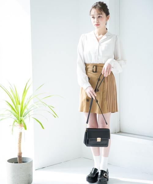 Heather（ヘザー）の「Wキリカエカイキンブラウス　873517（シャツ/ブラウス・レディース・ベージュ/ブラウン/アイボリー・FREE）」の17枚目の写真