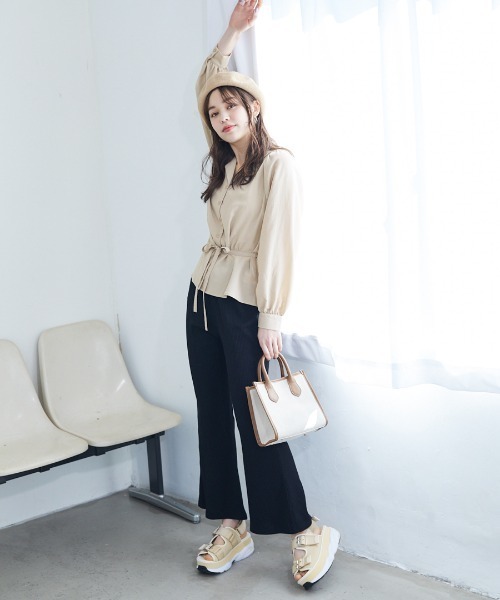 Heather（ヘザー）の「Wキリカエカイキンブラウス　873517（シャツ/ブラウス・レディース・ベージュ/ブラウン/アイボリー・FREE）」の20枚目の写真